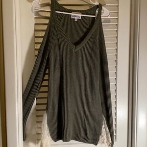 Madison in Berkeley olive green sweater